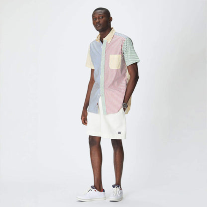 Cream Terry Cloth Beach Shorts