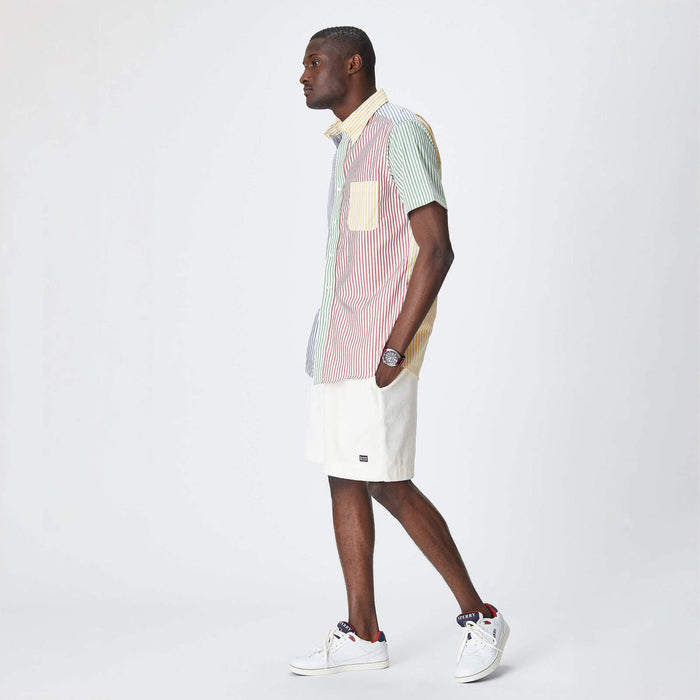 Cream Terry Cloth Beach Shorts