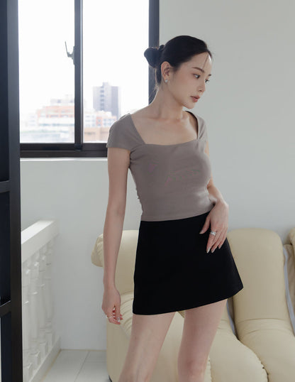 Dani Mini Skorts in Black