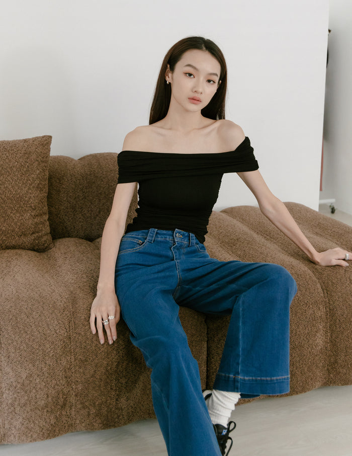 Danica Multi Way Off Shoulder Top in Black