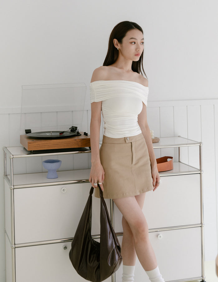 Danica Multi Way Off Shoulder Top in White