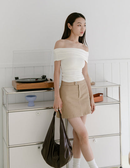 Danica Multi Way Off Shoulder Top in White