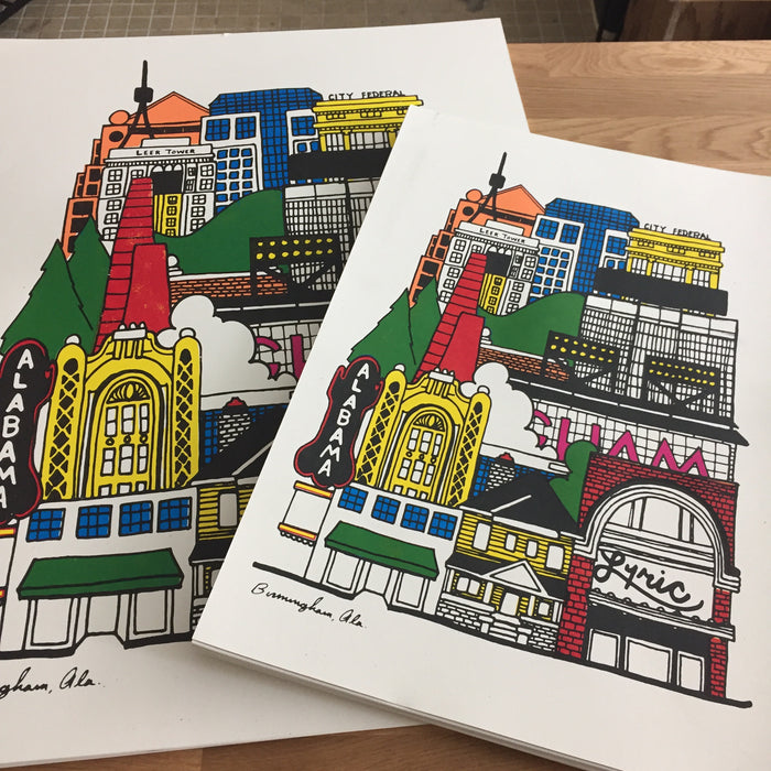 "Downtown" Neighborhood Series Print