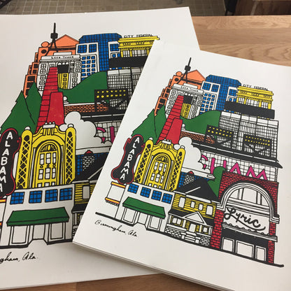 "Downtown" Neighborhood Series Print