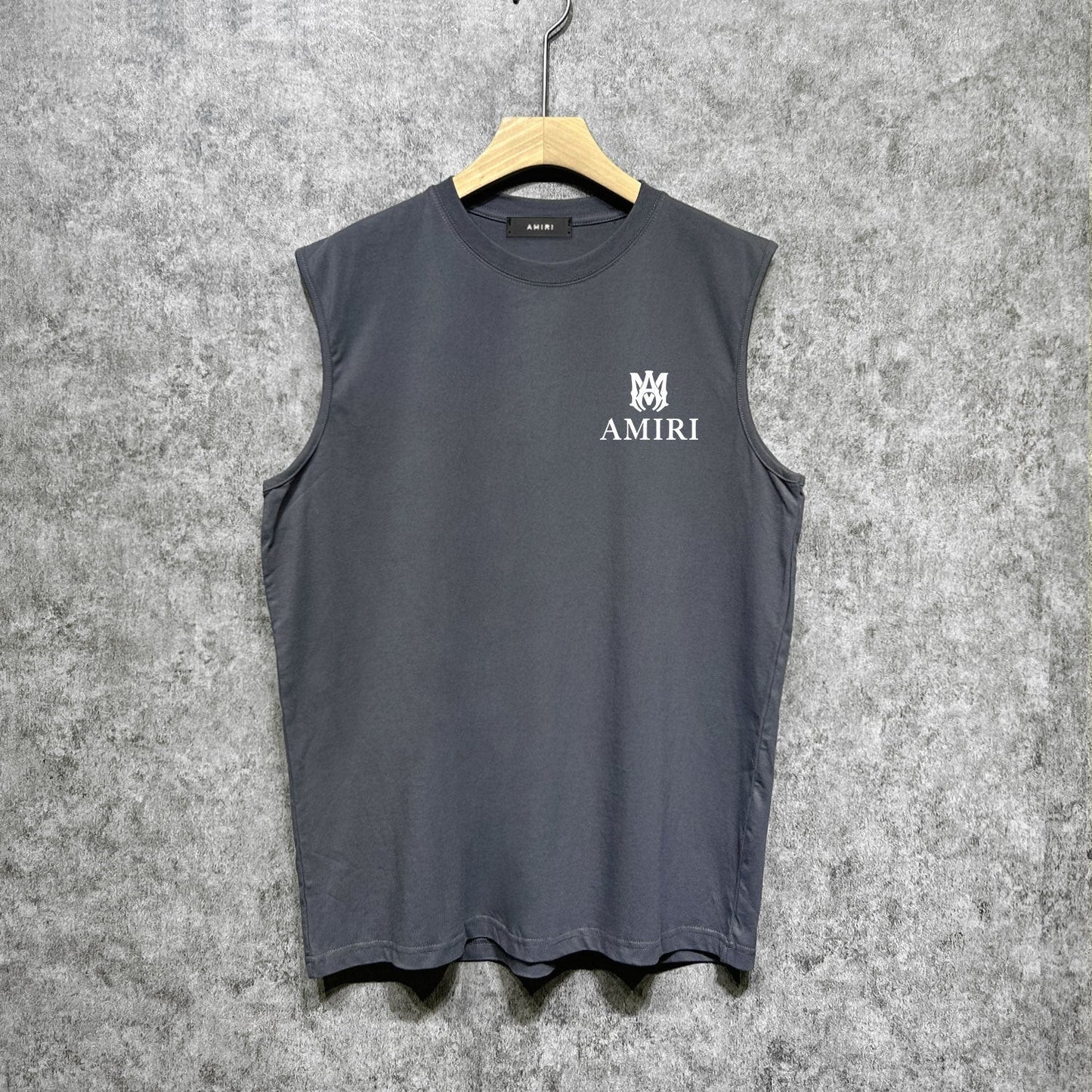 Amiri tank top small spider letter horizontal stripprinting