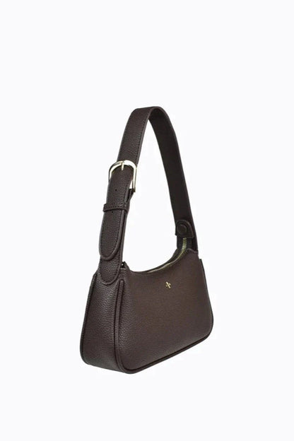 Gabi Small Shoulder Bag Chocolate Pebble
