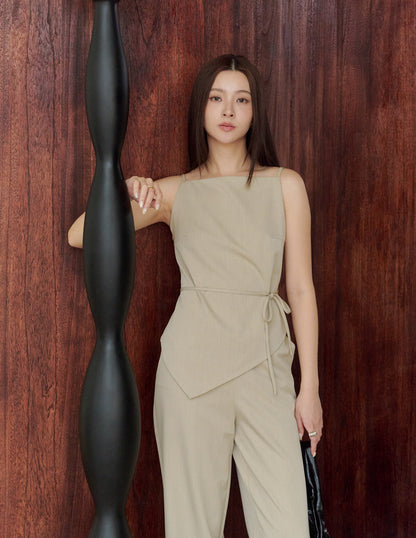 Georgina Asymmetrical Top in Sand