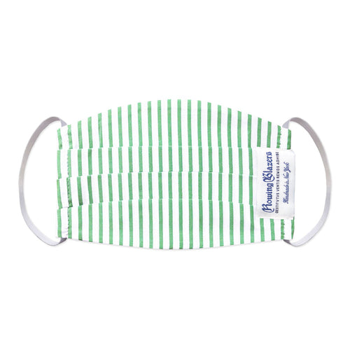 Green Candy Stripe Face Mask