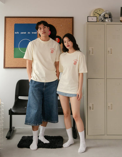 Heng Ong Huat Ah Adult Tee in Lucky Cat