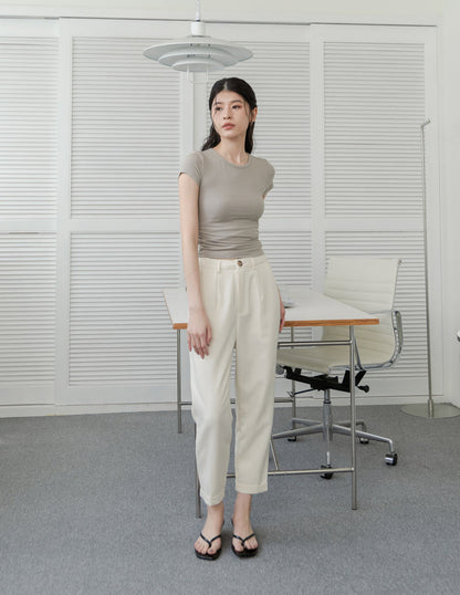 Jesse Linen Tapered Pants in Sand