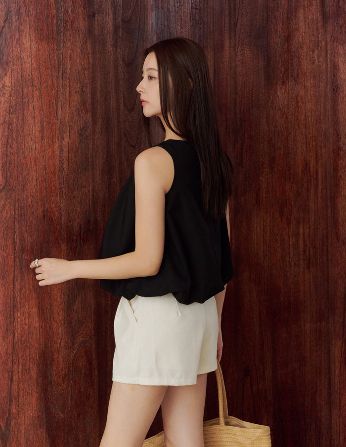 Joyce Bubble Top in Black