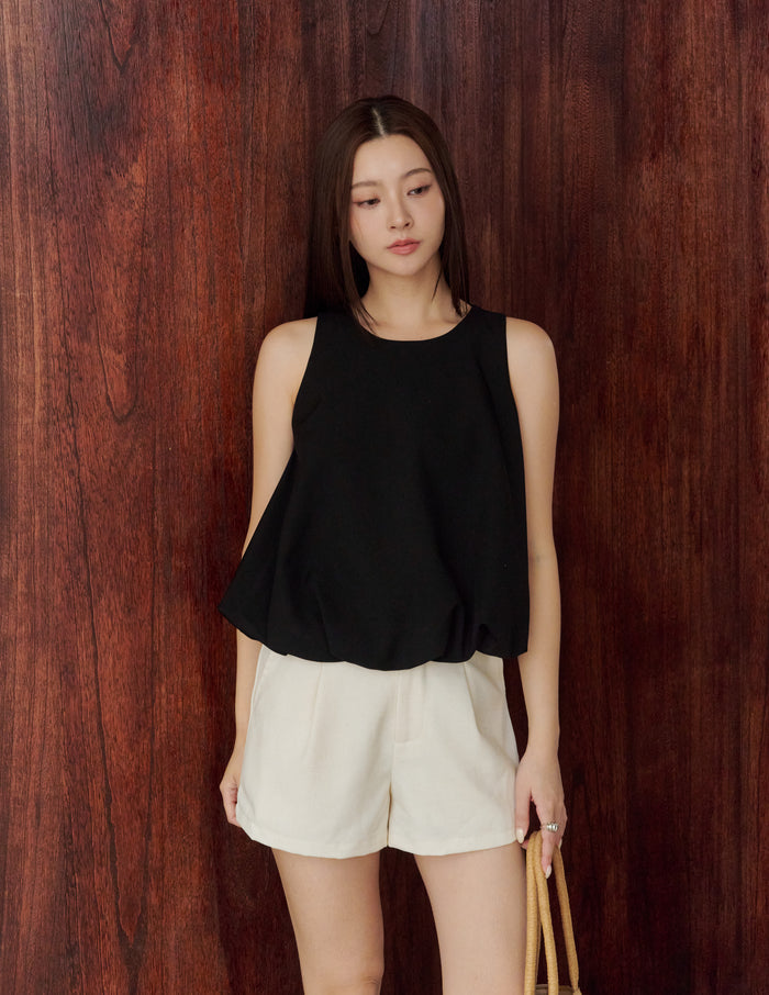 Joyce Bubble Top in Black