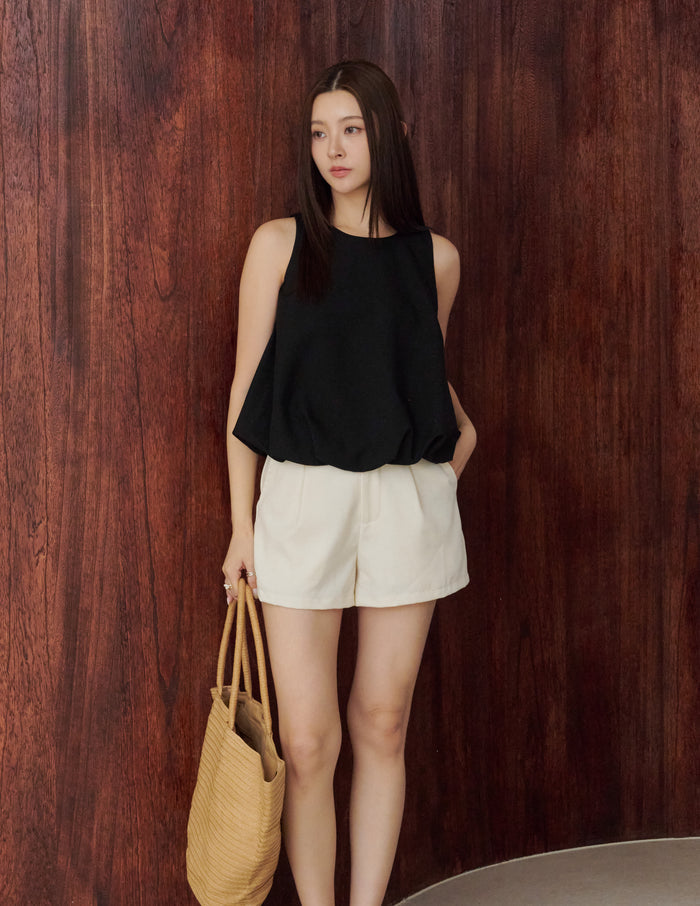 Joyce Bubble Top in Black