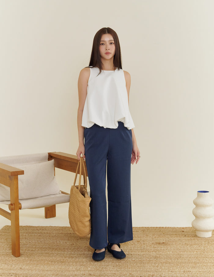Joyce Bubble Top in White