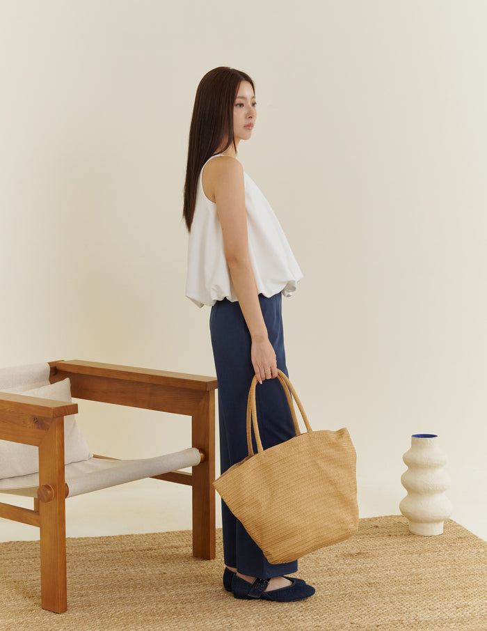 Joyce Bubble Top in White