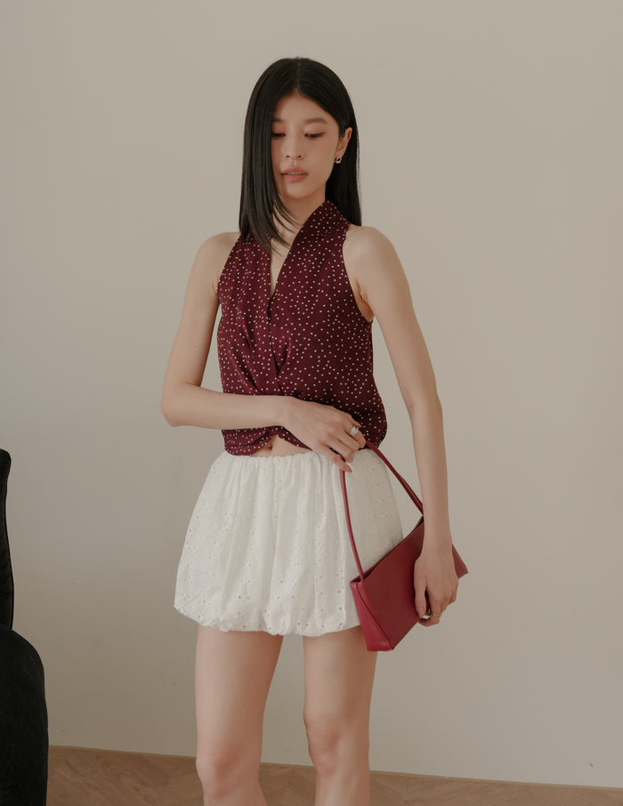 Kristine Bubble Skorts in Eyelet