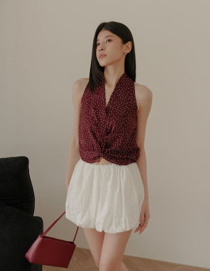 Kristine Bubble Skorts in Eyelet