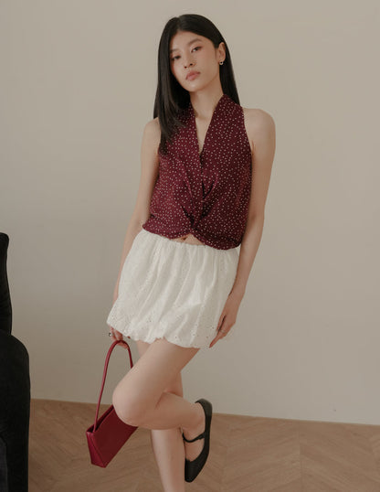 Kristine Bubble Skorts in Eyelet