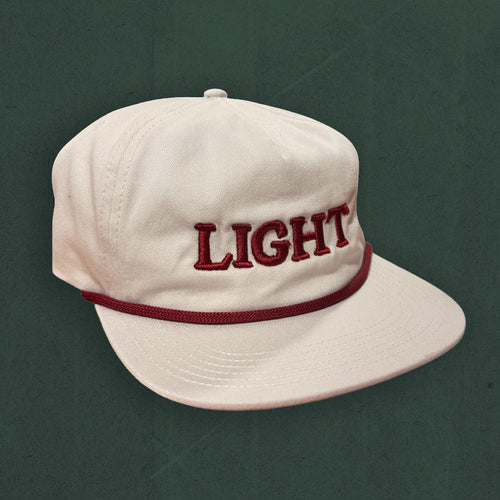 "Light" Embroidered Grandpa Hat (Cream)