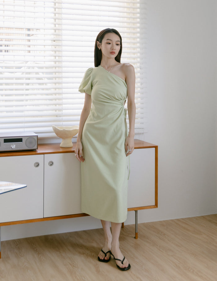 Meera Cutout Toga Dress in Sage