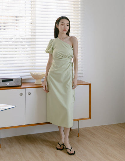 Meera Cutout Toga Dress in Sage