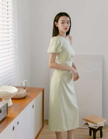 Meera Cutout Toga Dress in Sage