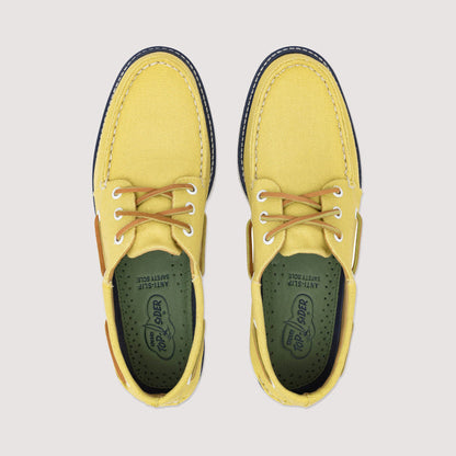 Men's Authentic Original 3-Eye Canvas Boat Shoe Yellow