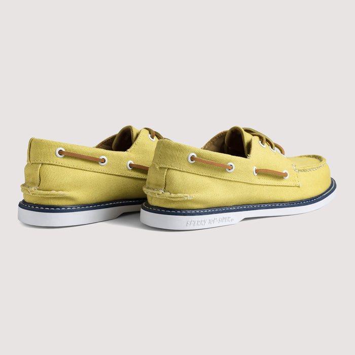 Men's Authentic Original 3-Eye Canvas Boat Shoe Yellow