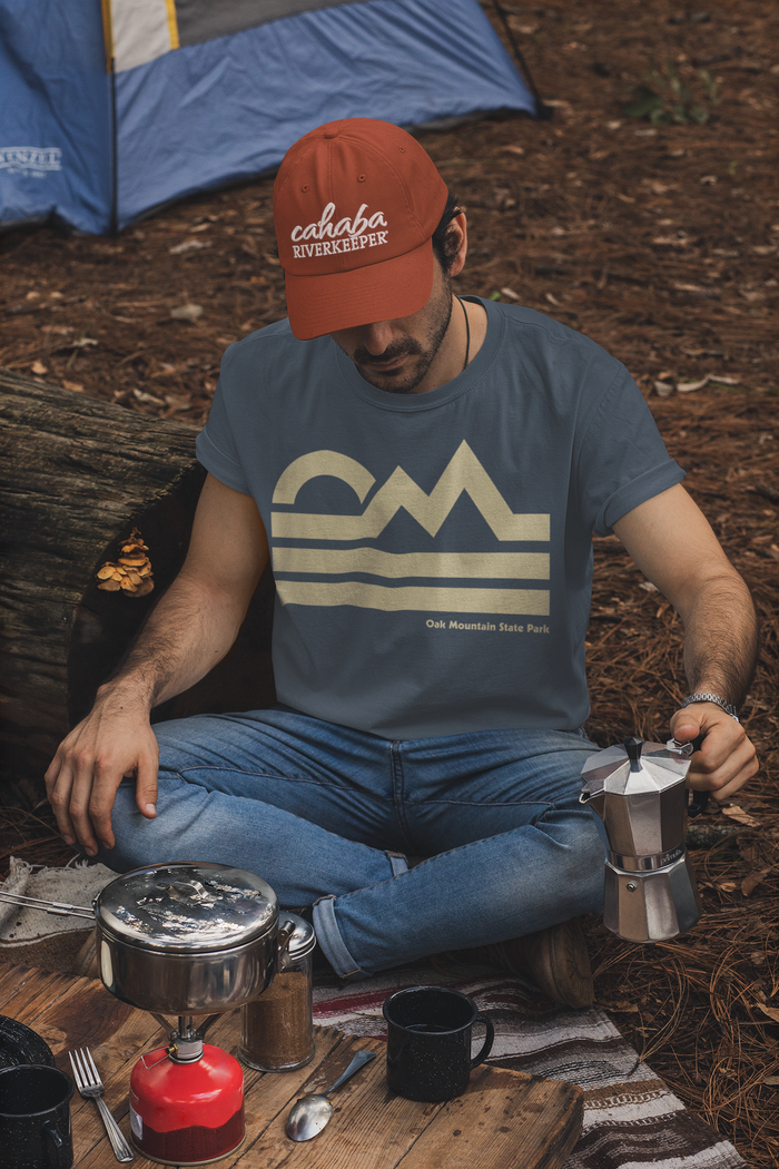 "Oak Mountain State Park" Retro Navy Unisex T-shirt