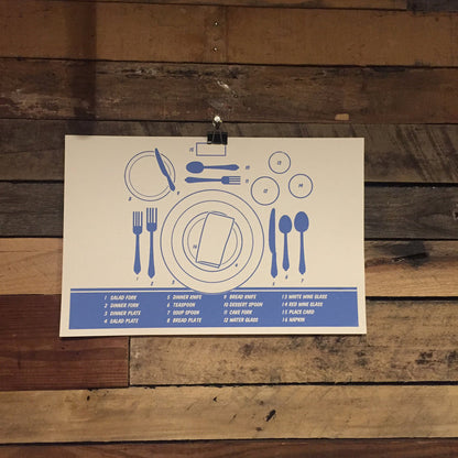 "Place Setting" Print