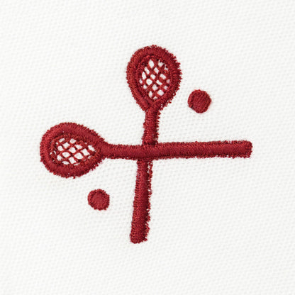 Racquets Polo (Racquets Polo - White with Burgundy)