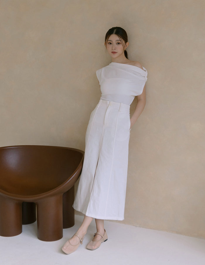 Ricca Midi Skirt in White