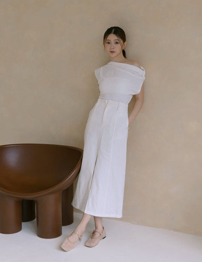 Ricca Midi Skirt in White