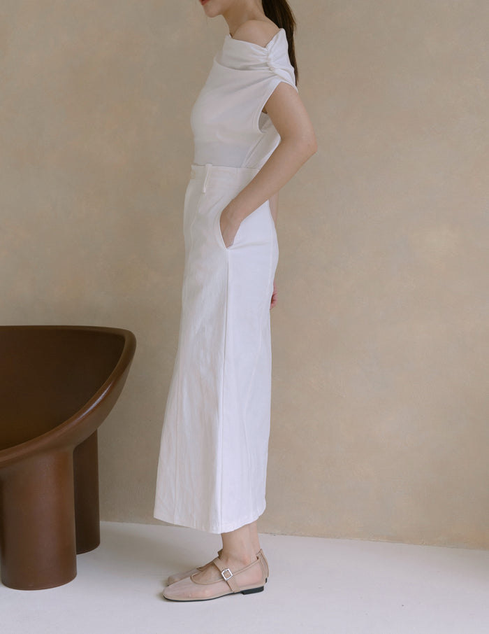 Ricca Midi Skirt in White