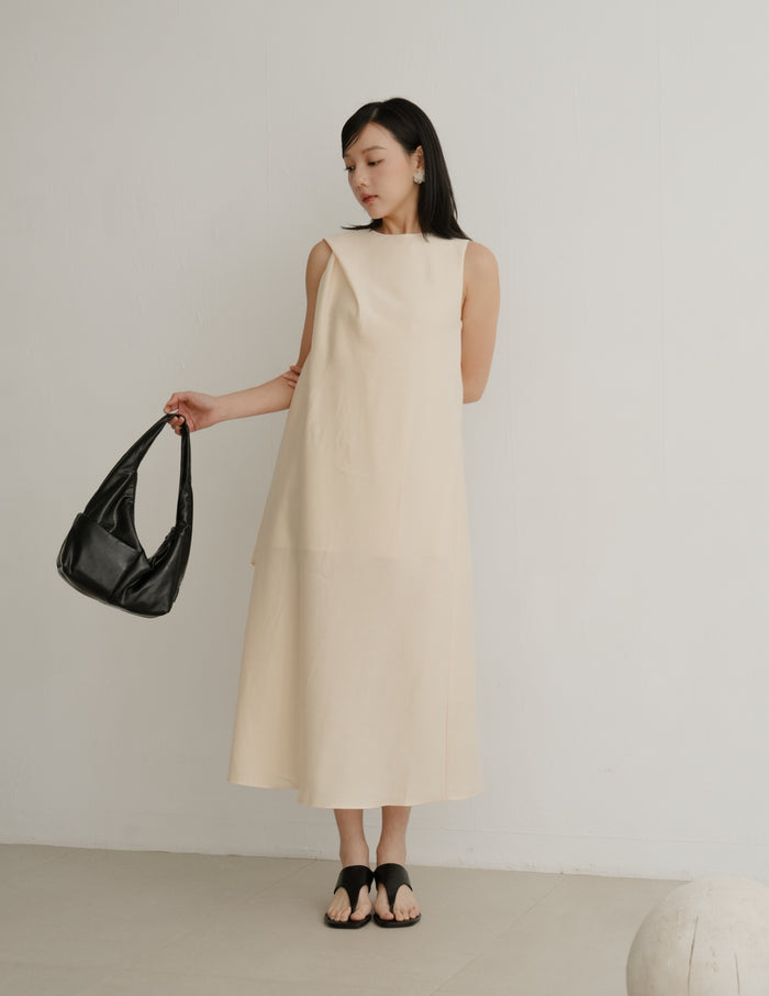 Ryleigh Scarf Dress in Buttermilk
