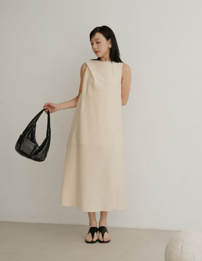Ryleigh Scarf Dress in Buttermilk