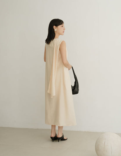 Ryleigh Scarf Dress in Buttermilk
