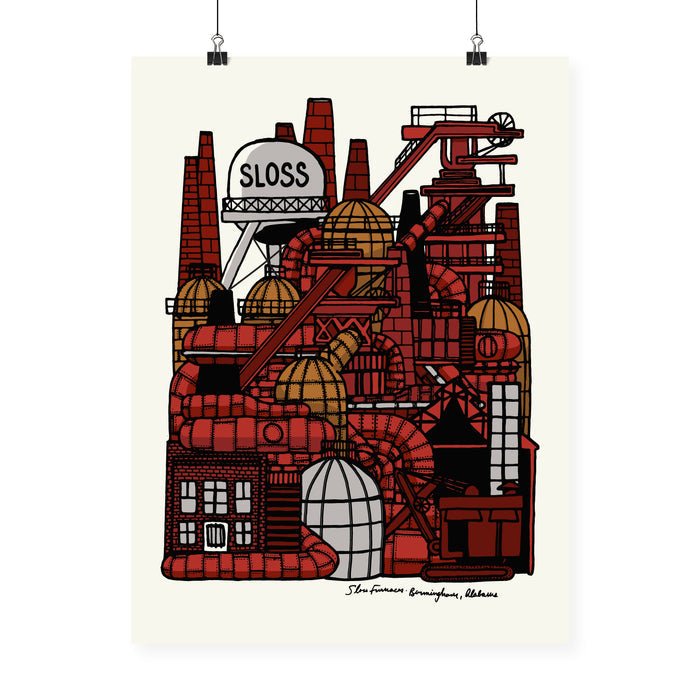 "Sloss Furnaces" Neighborhood Series Print