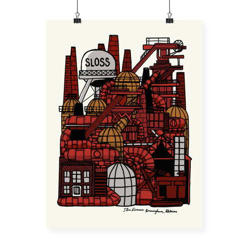 "Sloss Furnaces" Neighborhood Series Print