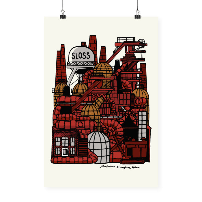 "Sloss Furnaces" Neighborhood Series Print
