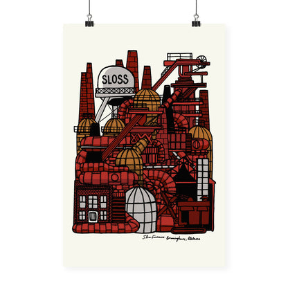 "Sloss Furnaces" Neighborhood Series Print