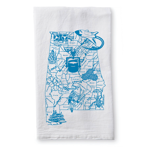 "State Map" Dish Towel