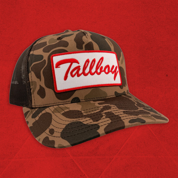 "Tallboy" Patch Trucker Hat (Duck Camo)