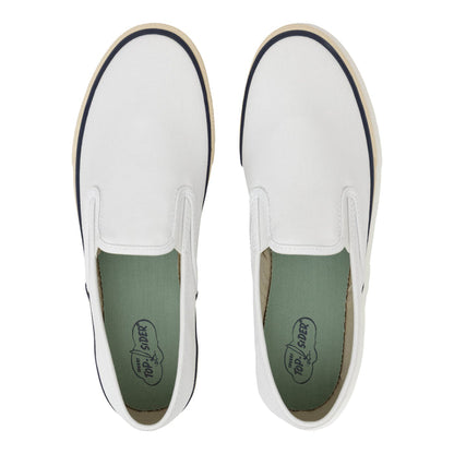Unisex Cloud Slip On Deck Sneaker White