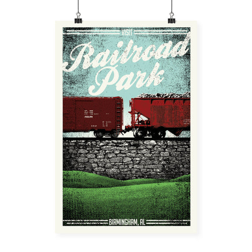 "Visit Railroad Park" Print