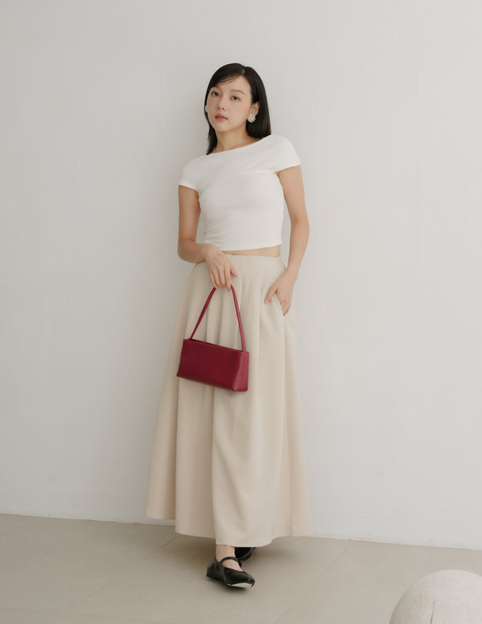 Willow Maxi Skirt in Beige